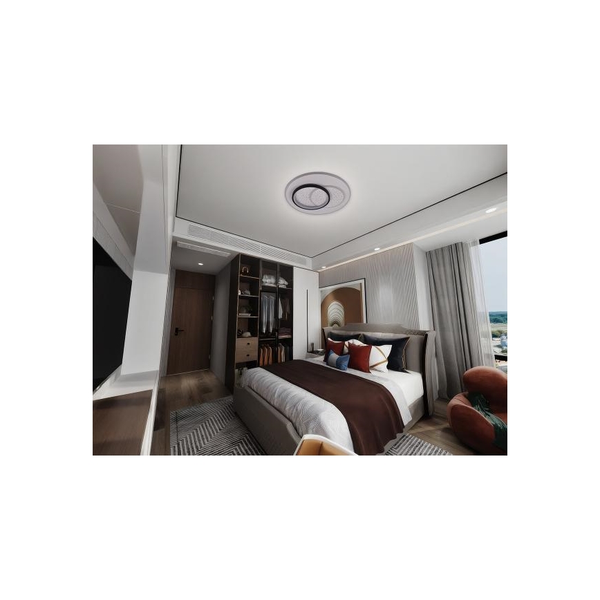 LED Prigušiva plafonjera LED/85W/230V 3000-6500K + Daljinski upravljač