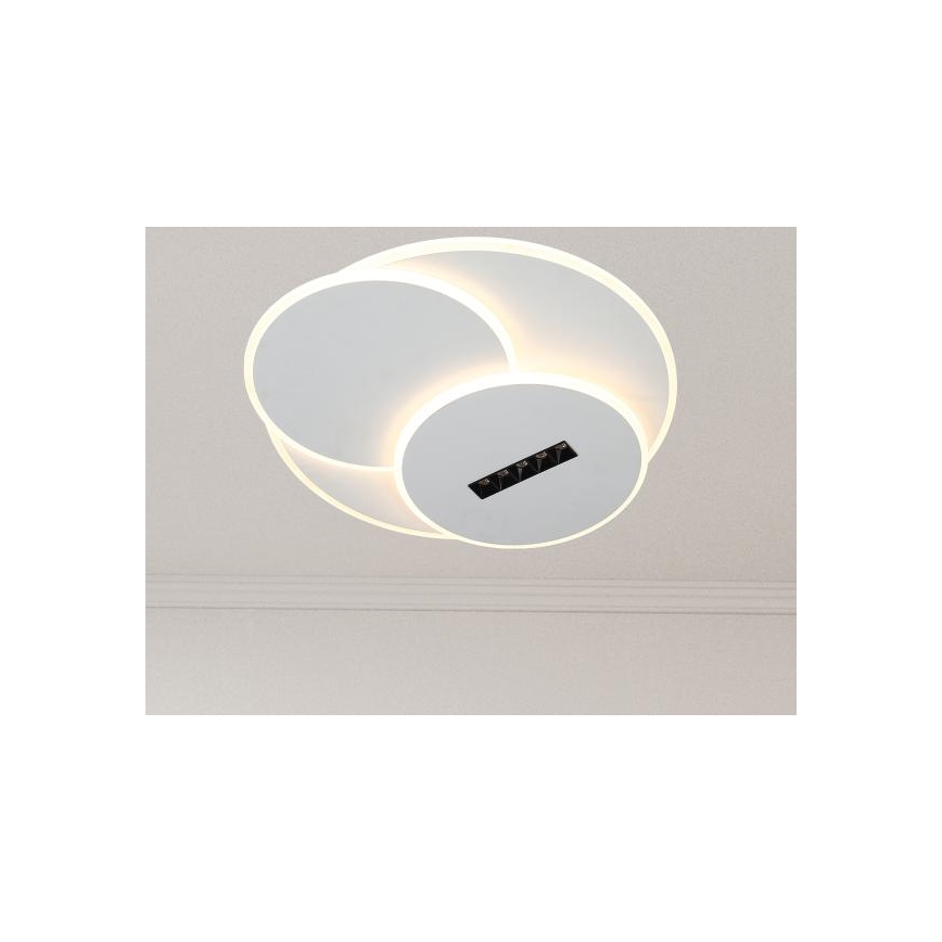 LED Prigušiva plafonjera LED/90W/230V 3000-6500K bela + Daljinski upravljač