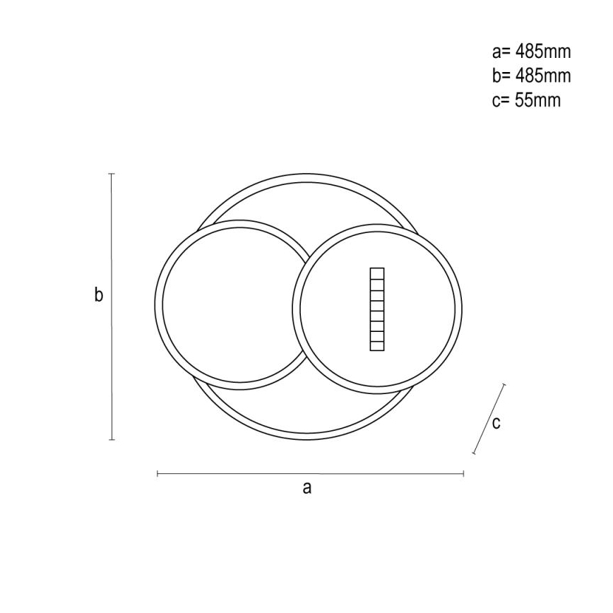 LED Prigušiva plafonjera LED/90W/230V 3000-6500K bela + Daljinski upravljač