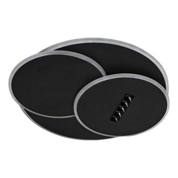 LED Prigušiva plafonjera LED/90W/230V 3000-6500K crno + Daljinski upravljač