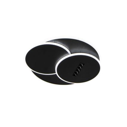 LED Prigušiva plafonjera LED/90W/230V 3000-6500K crno + Daljinski upravljač