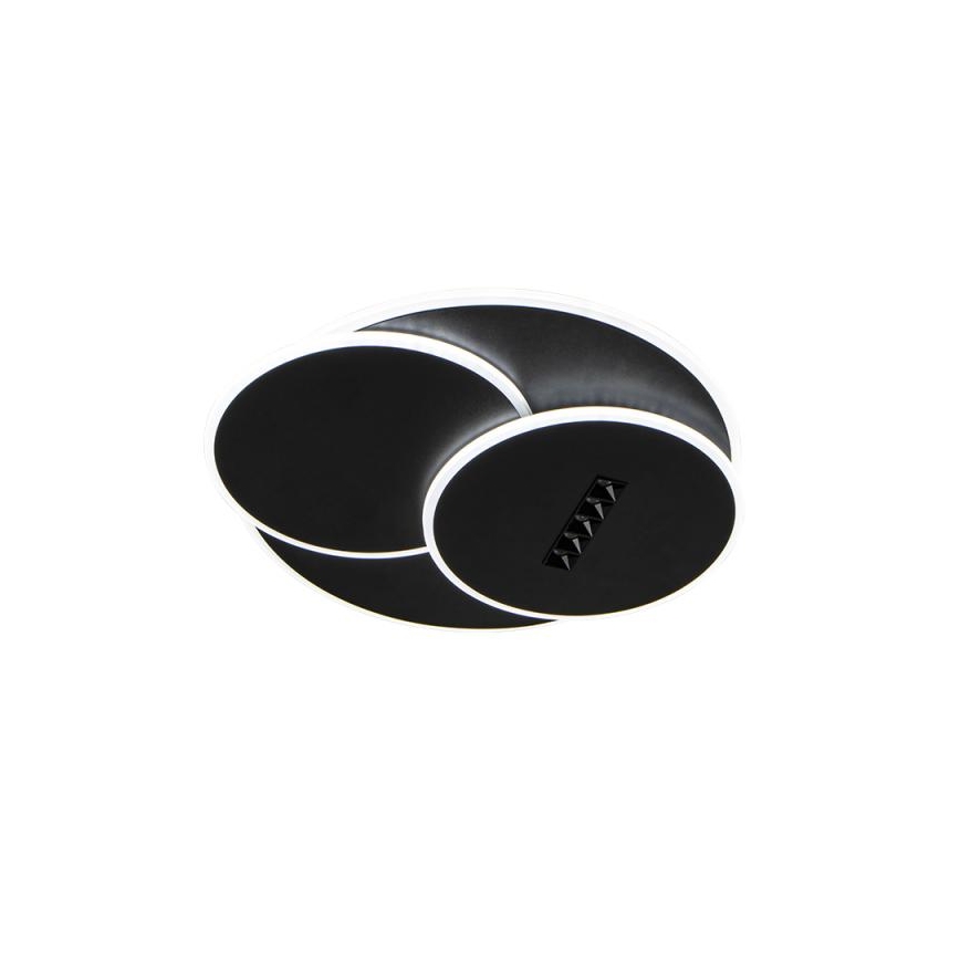 LED Prigušiva plafonjera LED/90W/230V 3000-6500K crno + Daljinski upravljač