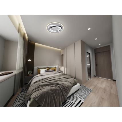 LED Prigušiva plafonjera LED/90W/230V 3000-6500K + Daljinski upravljač