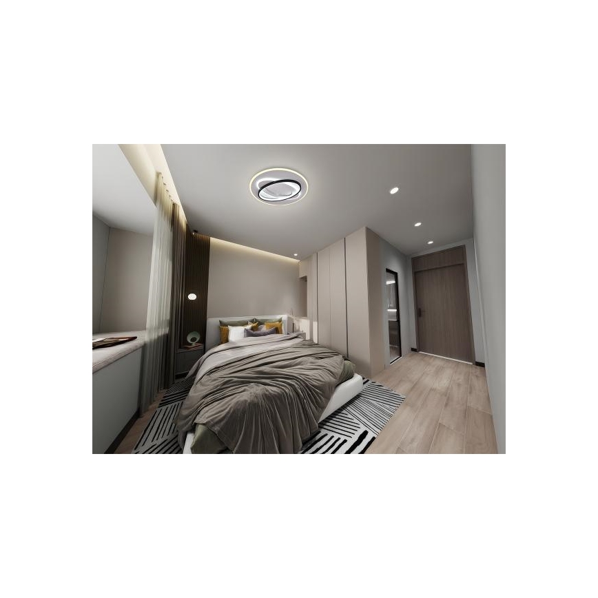 LED Prigušiva plafonjera LED/90W/230V 3000-6500K + Daljinski upravljač