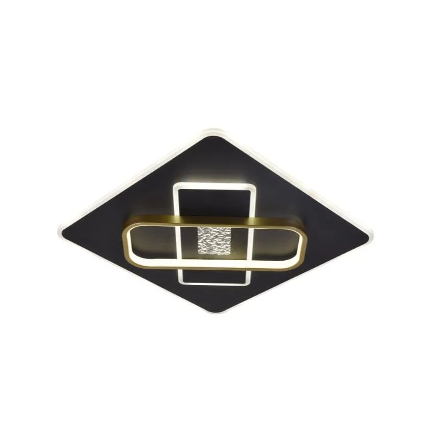 LED Prigušiva plafonjera LED/90W/230V 3000-6500K crno + Daljinski upravljač