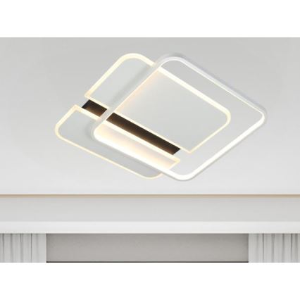 LED Prigušiva plafonjera LED/95W/230V 3000-6500K bela + Daljinski upravljač