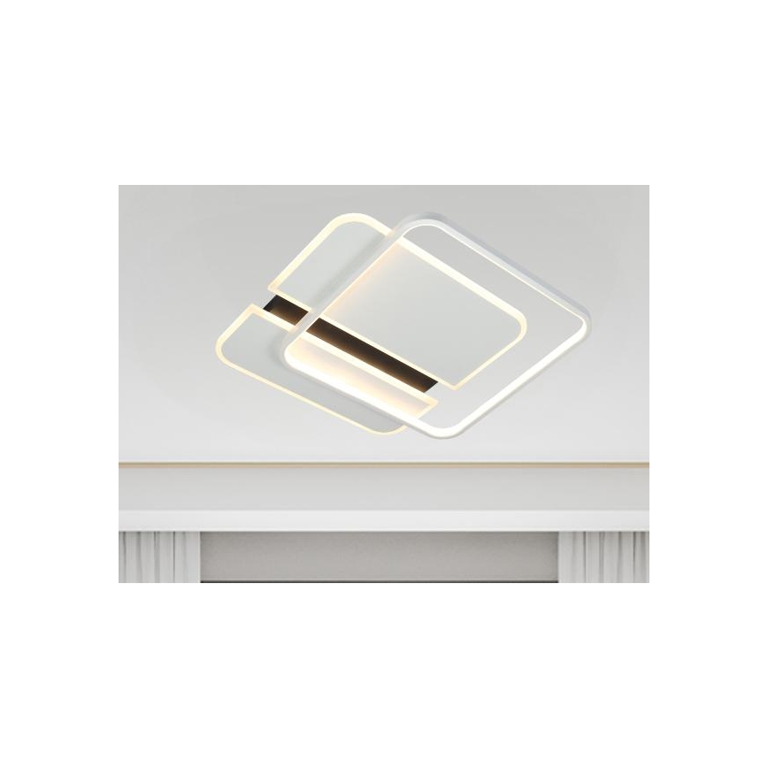 LED Prigušiva plafonjera LED/95W/230V 3000-6500K bela + Daljinski upravljač