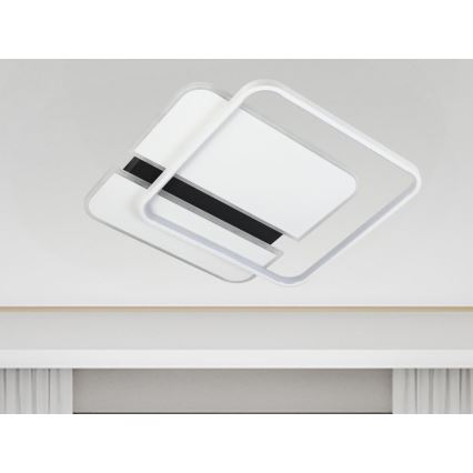 LED Prigušiva plafonjera LED/95W/230V 3000-6500K bela + Daljinski upravljač