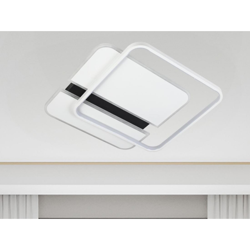 LED Prigušiva plafonjera LED/95W/230V 3000-6500K bela + Daljinski upravljač