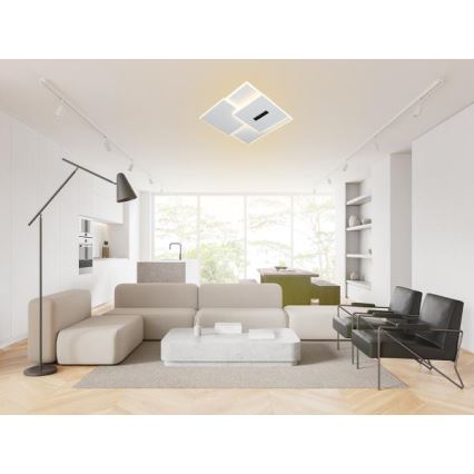 LED Prigušiva plafonjera LED/95W/230V 3000-6500K bela + Daljinski upravljač