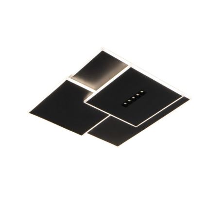 LED Prigušiva plafonjera LED/95W/230V 3000-6500K crno + Daljinski upravljač