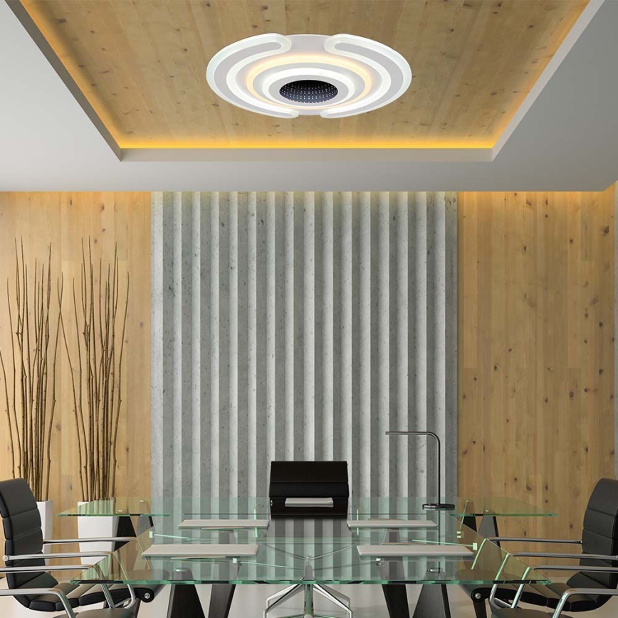 LED Prigušiva plafonjera LED/95W/230V 3000-6500K + Daljinski upravljač