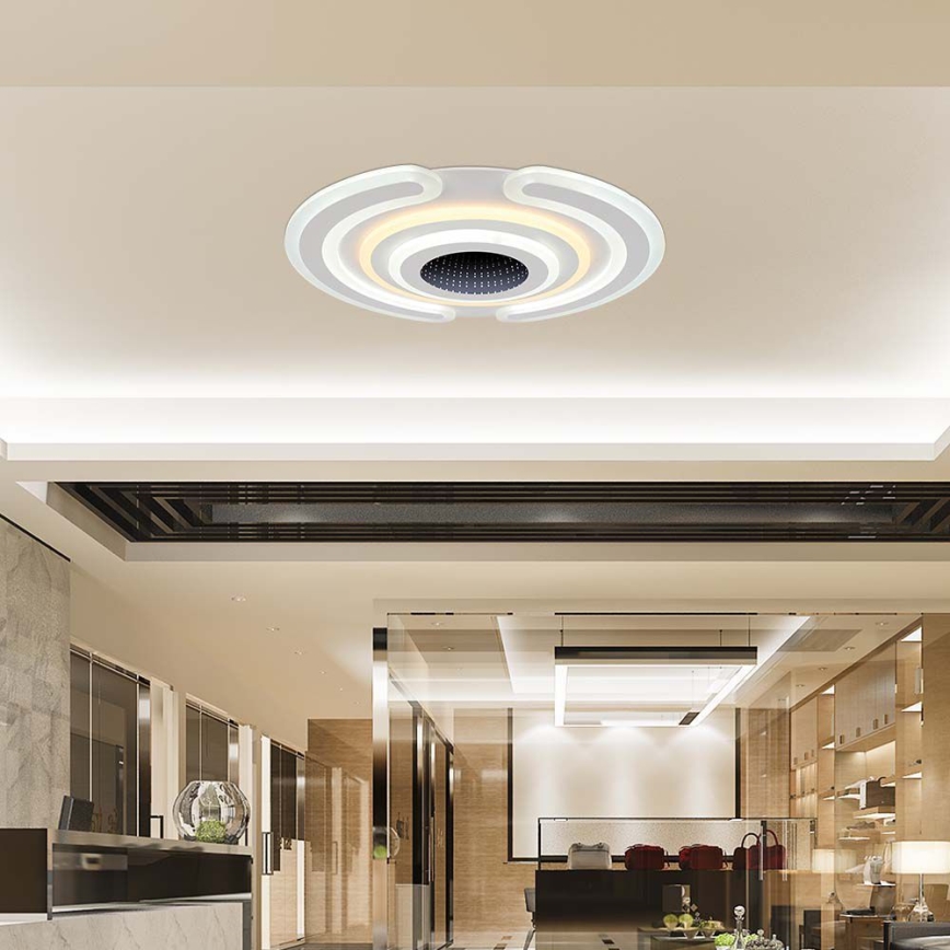 LED Prigušiva plafonjera LED/95W/230V 3000-6500K + Daljinski upravljač