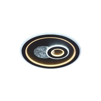 LED Prigušiva plafonjera LED/95W/230V 3000-6500K crno + Daljinski upravljač