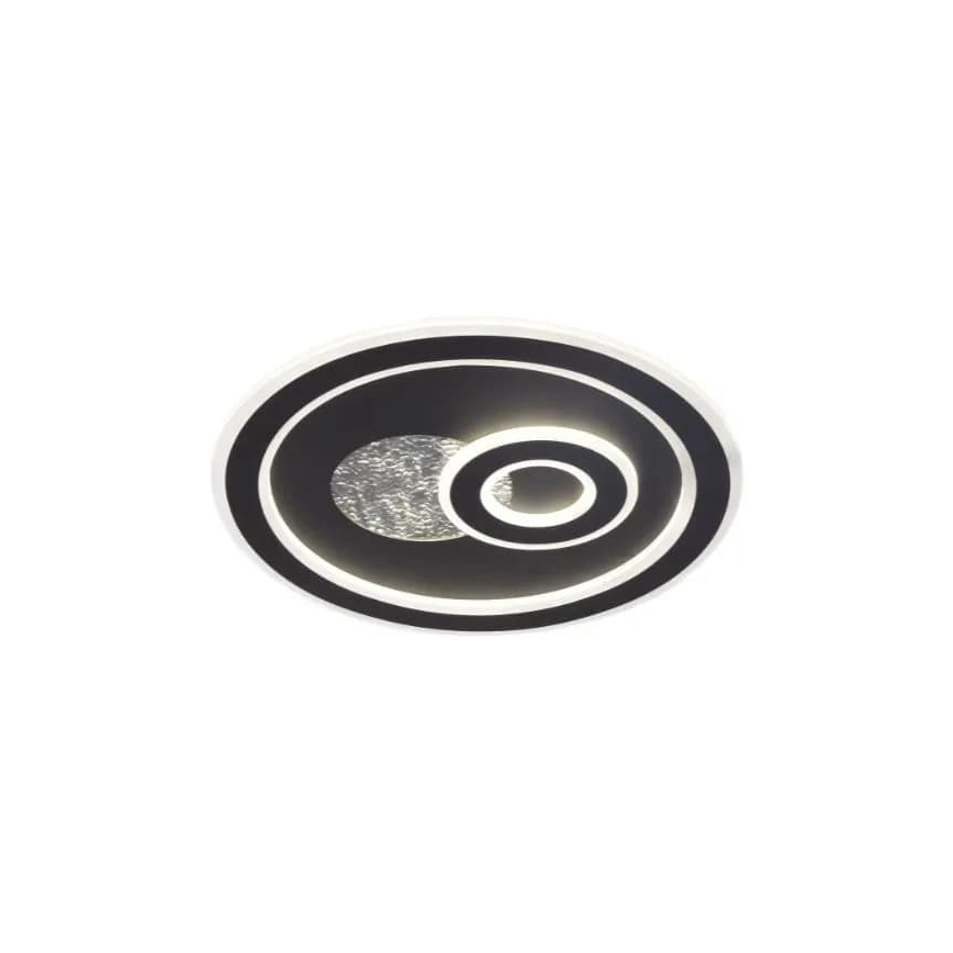 LED Prigušiva plafonjera LED/95W/230V 3000-6500K crno + Daljinski upravljač