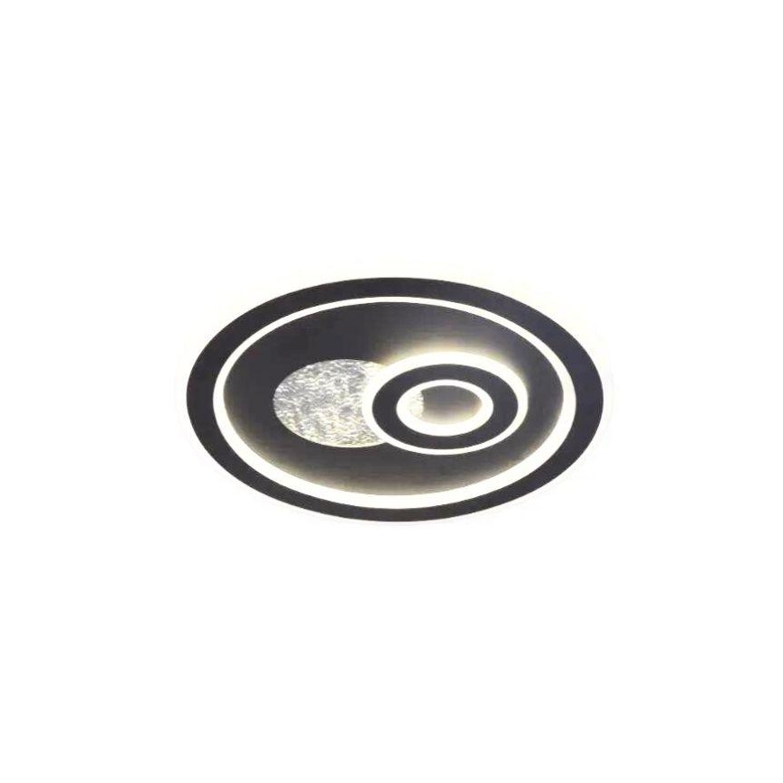 LED Prigušiva plafonjera LED/95W/230V 3000-6500K crno + Daljinski upravljač