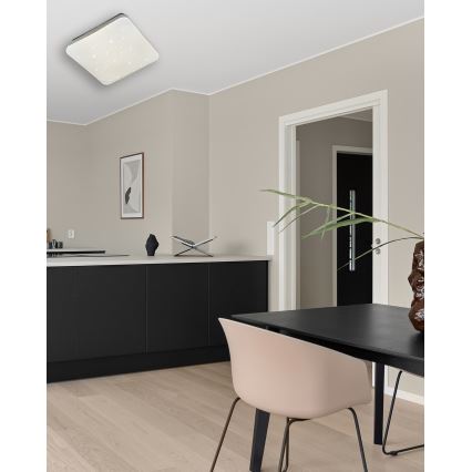 LED Prigušiva plafonjera MANA LED/36W/230V 2700-6500K 43x43 cm + Daljinski upravljač