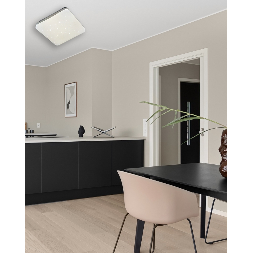 LED Prigušiva plafonjera MANA LED/36W/230V 2700-6500K 43x43 cm + Daljinski upravljač