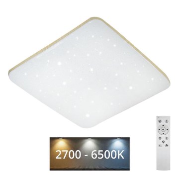 LED Prigušiva plafonjera MANA LED/60W/230V 2700-6500K 53x53 cm + Daljinski upravljač