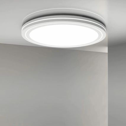 LED Prigušiva plafonjera za kupatilo MARIAN LED/72W/230V pr. 48 cm 3000-6000K IP44 + Daljinski upravljač