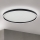 LED Prigušiva plafonjera MASCA LED/47W/230V 2700/3350/4000K pr. 60 cm crno
