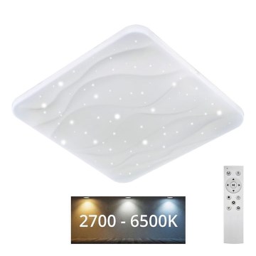 LED Prigušiva plafonjera NERIS LED/36W/230V 2700-6500K 43x43 cm + Daljinski upravljač