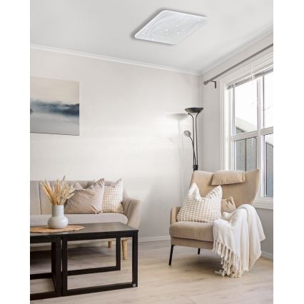 LED Prigušiva plafonjera NERIS LED/36W/230V 2700-6500K 43x43 cm + Daljinski upravljač