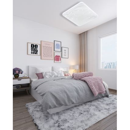 LED Prigušiva plafonjera NERIS LED/36W/230V 2700-6500K 43x43 cm + Daljinski upravljač