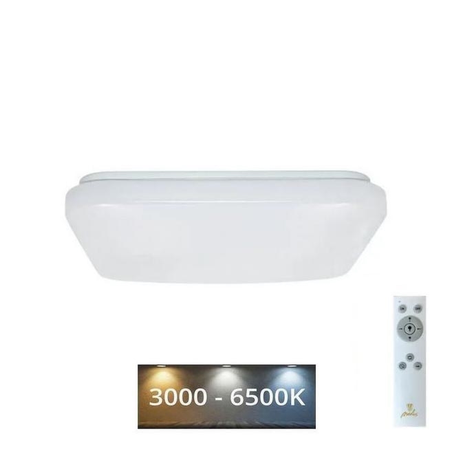 LED Prigušiva plafonjera OPAL LED/36W/230V 3000-6500K + Daljinski upravljač