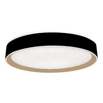 LED Prigušiva plafonjera sa glasovnim upravljanjem OPAL LED/48W/230V 2700-6500K crno + Daljinski upravljač