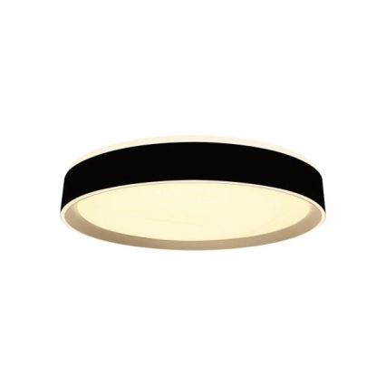 LED Prigušiva plafonjera sa glasovnim upravljanjem OPAL LED/48W/230V 2700-6500K crno + Daljinski upravljač