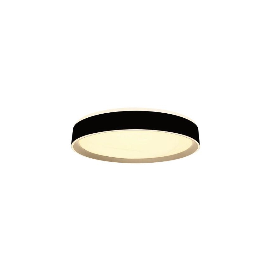 LED Prigušiva plafonjera sa glasovnim upravljanjem OPAL LED/48W/230V 2700-6500K crno + Daljinski upravljač
