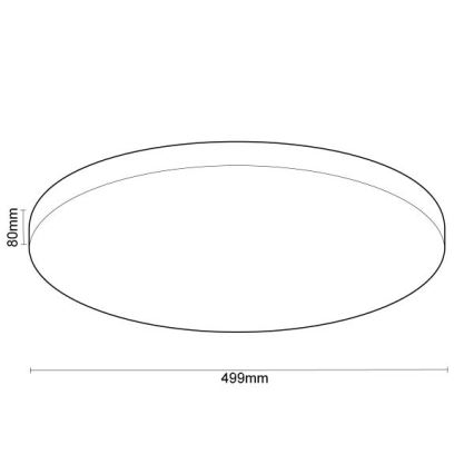 LED Prigušiva plafonjera sa glasovnim upravljanjem OPAL LED/48W/230V 2700-6500K bela + Daljinski upravljač