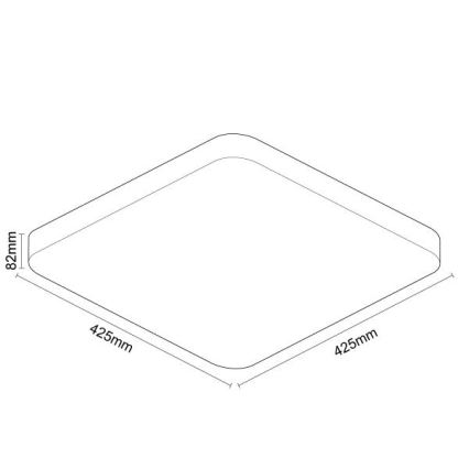 LED Prigušiva plafonjera sa glasovnim upravljanjem OPAL LED/48W/230V 2700-6500K bela + Daljinski upravljač
