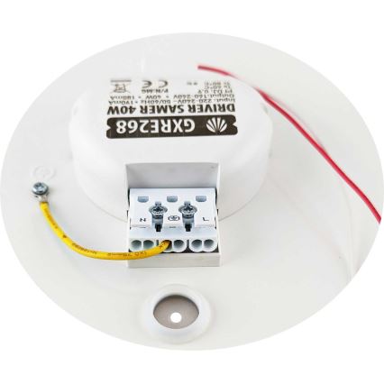 LED Prigušiva plafonjera SAMER LED/40W/230V 2900-6000K + Daljinski upravljač