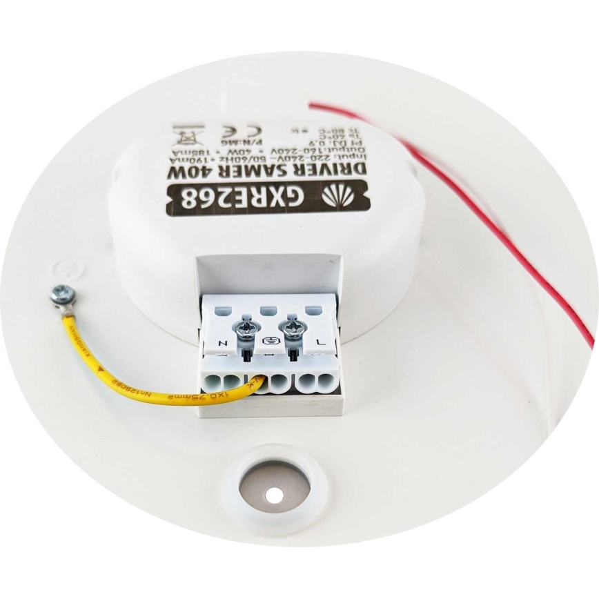 LED Prigušiva plafonjera SAMER LED/40W/230V 2900-6000K + Daljinski upravljač