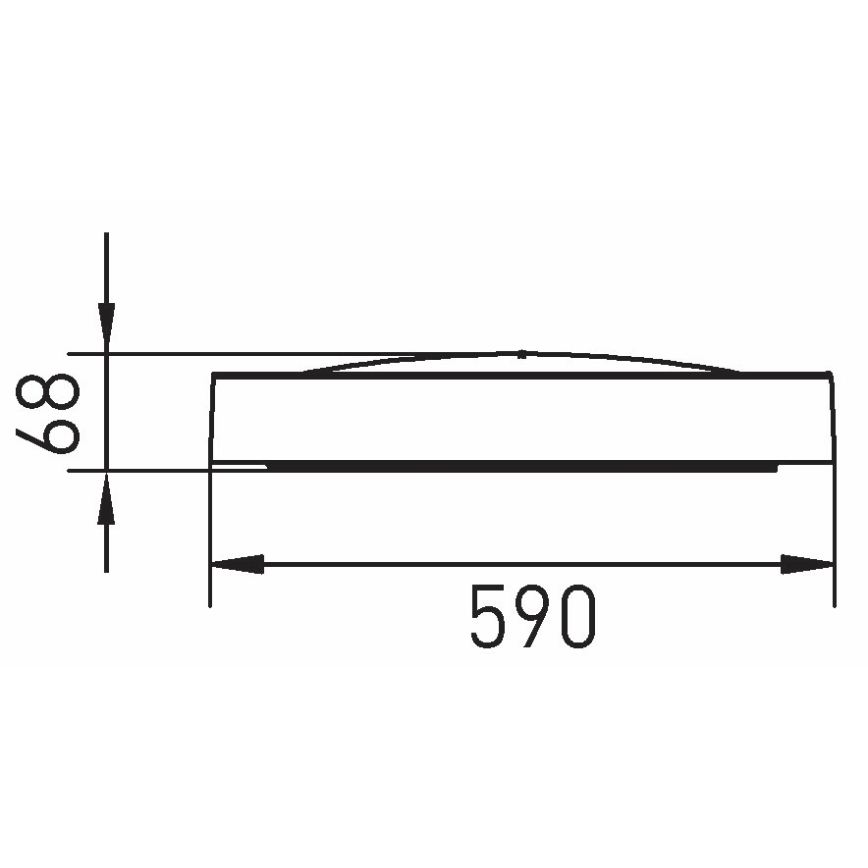 LED Prigušiva plafonjera SAMER LED/40W/230V 2900-6000K + Daljinski upravljač