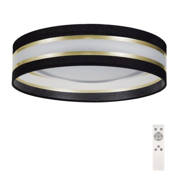 LED Prigušiva plafonjera SMART CORAL GOLD LED/24W/230V crno/zlatna + Daljinski upravljač