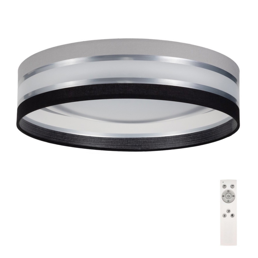 LED Prigušiva plafonjera SMART CORAL LED/24W/230V crno/sivo + Daljinski upravljač