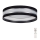 LED Prigušiva plafonjera SMART CORAL LED/24W/230V crno/srebrno + Daljinski upravljač