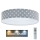 LED Prigušiva plafonjera SMART GALAXY KIDS LED/24W/230V 3000-6500K zvezdice sivo/bela + Daljinski upravljač