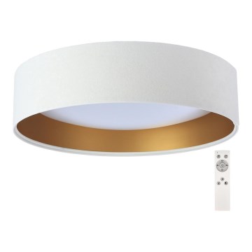 LED Prigušiva plafonjera SMART GALAXY LED/24W/230V bela/zlatna 3000-6500K + Daljinski upravljač