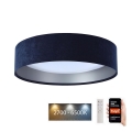 LED Prigušiva plafonjera SMART GALAXY LED/24W/230V pr. 45 cm 2700-6500K Wi-Fi Tuya plava/srebrno + Daljinski upravljač