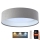 LED Prigušiva plafonjera SMART GALAXY LED/36W/230V pr. 55 cm 2700-6500K Wi-Fi Tuya sivo/bela + Daljinski upravljač