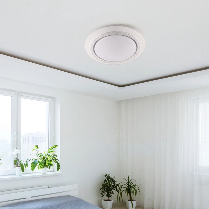 LED Prigušiva plafonjera za kupatilo ADELA LED/72W/230V pr. 48 cm 3000-6000K IP44 + Daljinski upravljač