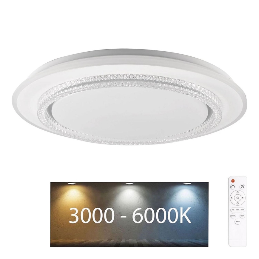 LED Prigušiva plafonjera za kupatilo ADELA LED/72W/230V pr. 48 cm 3000-6000K IP44 + Daljinski upravljač