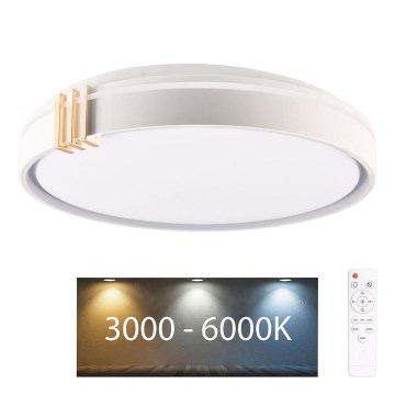 LED Prigušiva plafonjera za kupatilo ARLETTA LED/48W/230V pr. 38 cm 3000-6000K IP44 + Daljinski upravljač