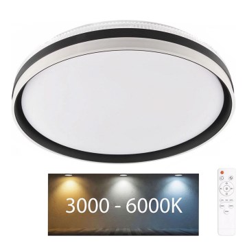 LED Prigušiva plafonjera za kupatilo BARBARA LED/72W/230V pr. 48,5 cm 3000-6000K IP44 + Daljinski upravljač