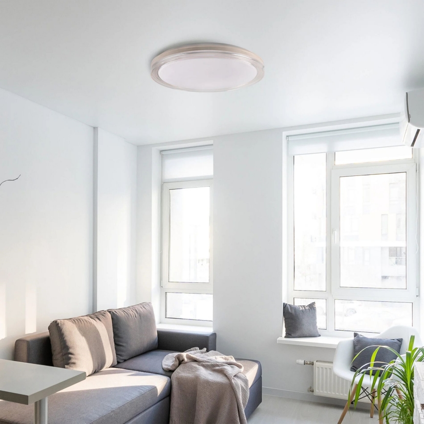 LED Prigušiva plafonjera za kupatilo CASSANDRA LED/72W/230V pr. 49 cm 3000-6000K IP44 + Daljinski upravljač