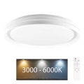LED Prigušiva plafonjera za kupatilo ELIZA LED/72W/230V pr. 48,5 cm 3000-6000K IP44 + Daljinski upravljač